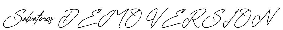 Salvatores DEMO VERSION Font Image