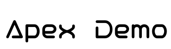 Apex - Demo Font Image
