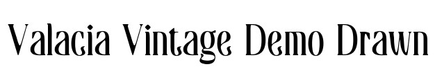 Valacia Vintage Demo Drawn Font Image