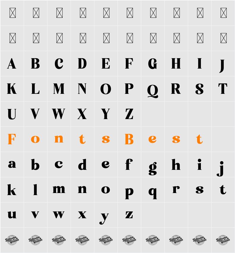 Enigma Mistik DEMO VERSION Character Map