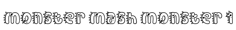 Monster Mash Monster 1 Font Image