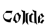 Colide Font Image