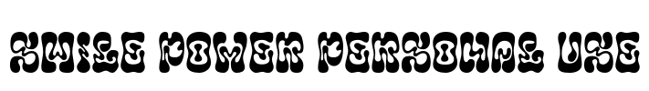 Smile Power Personal Use Font Image