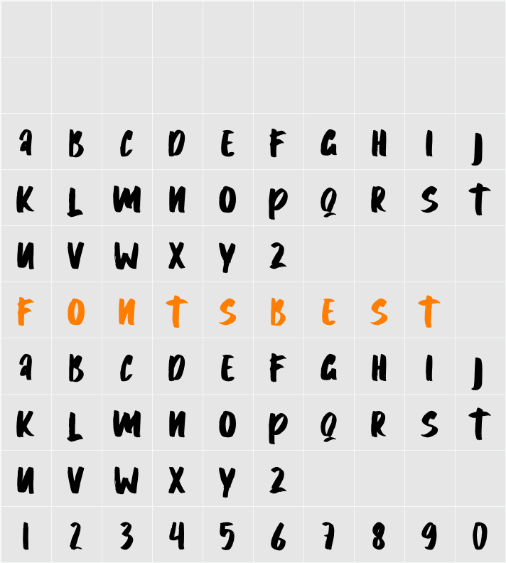 Falake Character Map
