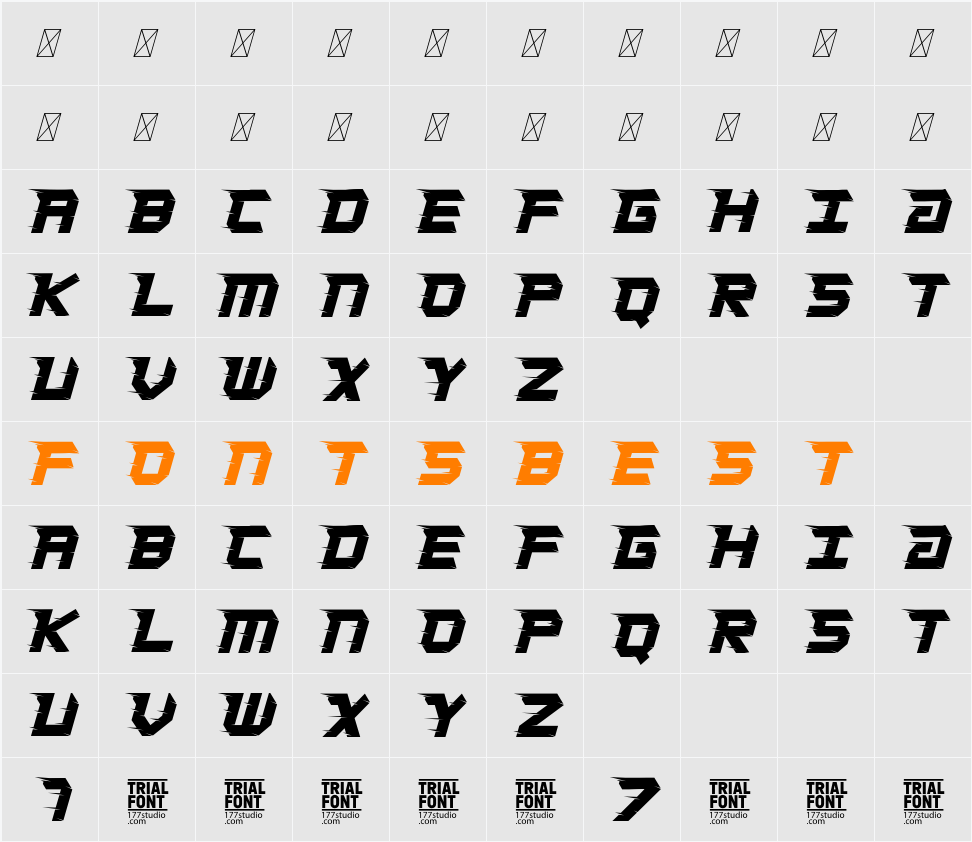 Turbo Speed Demo Character Map