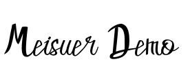 Meisuer Demo Font Image