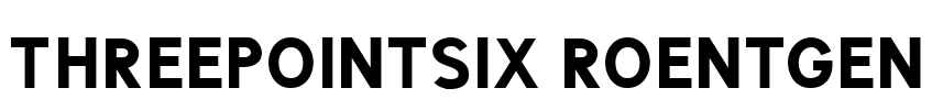 ThreePointSix Roentgen Font Image