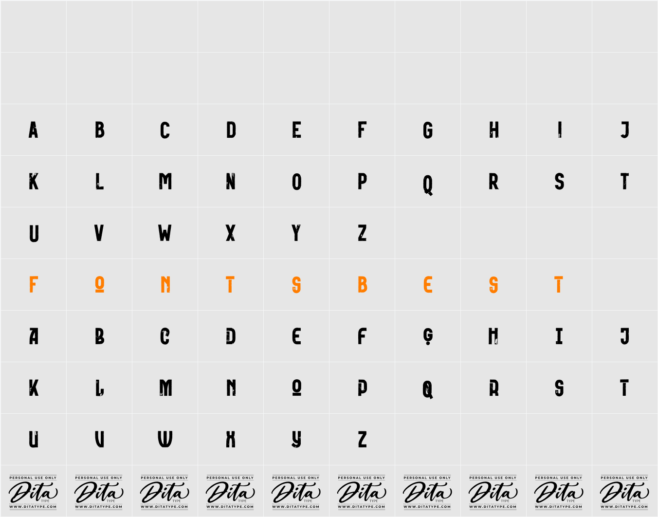 Truecolor Personal Use Character Map