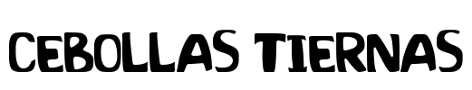 Cebollas Tiernas Font Image