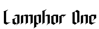 Lamphor One Font Image