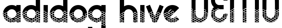 adidog hive DEMO Font Image