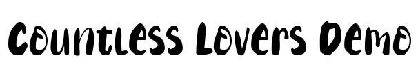 Countless Lovers Demo Font Image