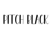 Pitch Black Font Image