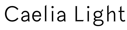 Caelia Light Font Image