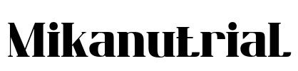 Mikanutrial Font Image