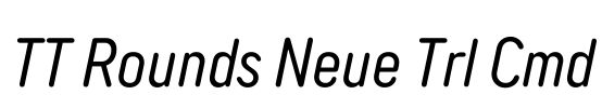 TT Rounds Neue Trl Cmd Font Image