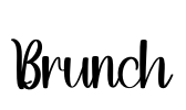 Brunch Font Image
