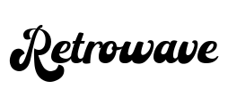 Retrowave Font Image