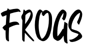 Frogs Font Image