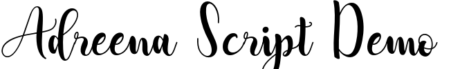Adreena Script Demo Font Image