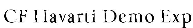 CF Havarti Demo Exp Font Image