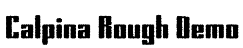 Calpina Rough Demo Font Image