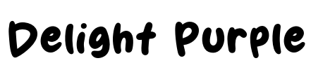 Delight Purple Font Image