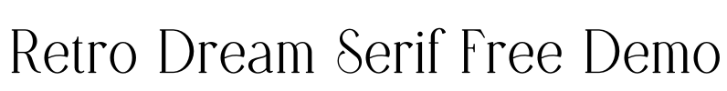 Retro Dream Serif Free Demo Font Image