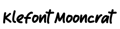 Klefont Mooncrat Font Image