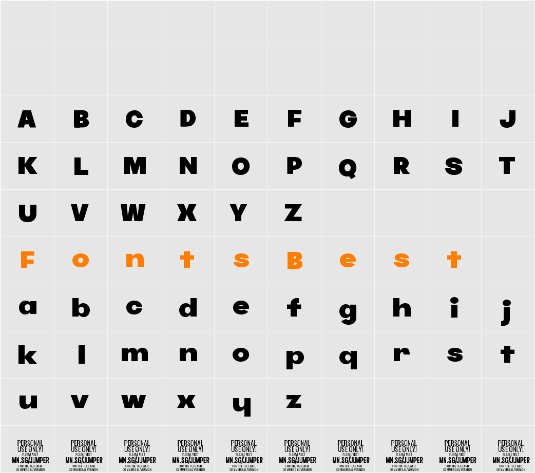 Jumper PERSONAL USE ONLY Black Character Map