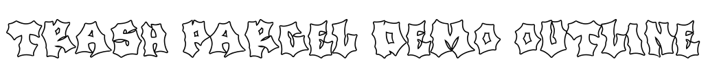 Trash Parcel DEMO Outline Font Image