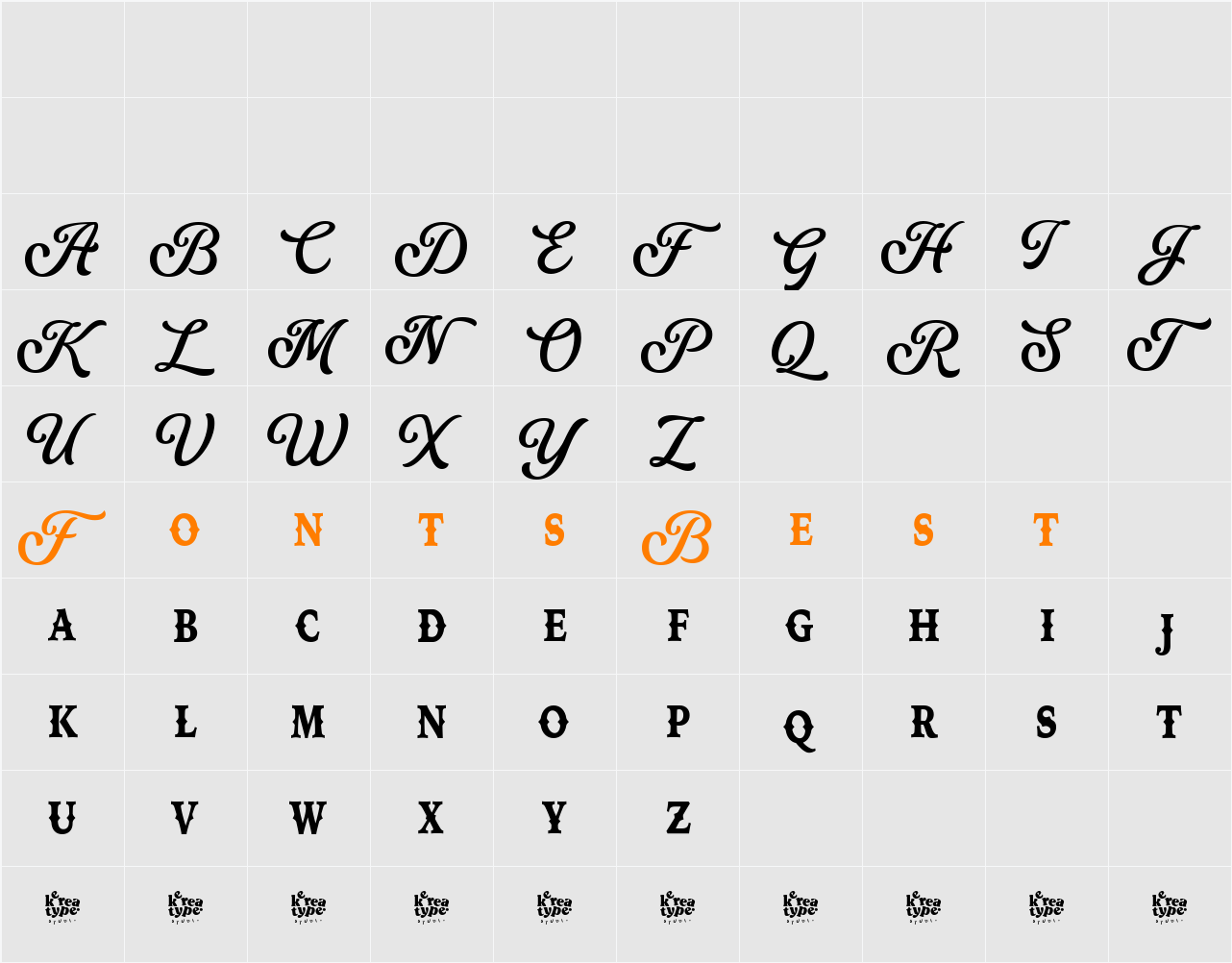 Neue Yokarto Spurs Character Map
