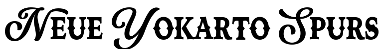 Neue Yokarto Spurs Font Image