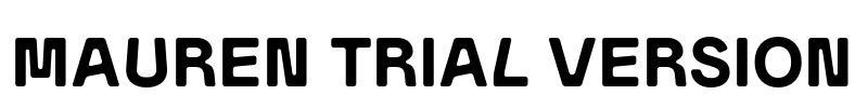 Mauren Trial Version Font Image