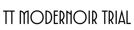 TT Modernoir Trial Font Image