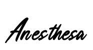 Anesthesa Font Image