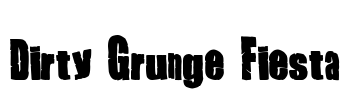 Dirty Grunge Fiesta Font Image