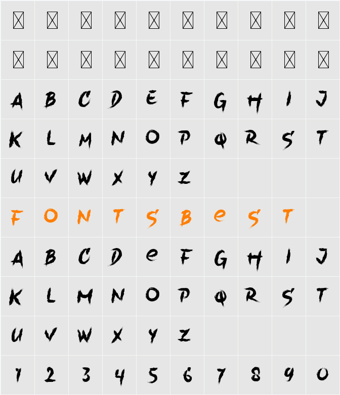 Parasite  Game Personal Use Character Map