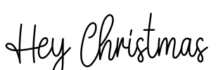 Hey Christmas Font Image