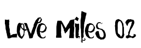 Love Miles 02 Font Image