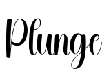 Plunge Font Image
