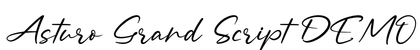 Asturo Grand Script DEMO Font Image