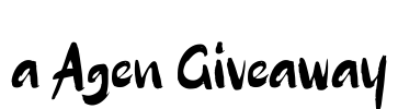 a Agen Giveaway Font Image