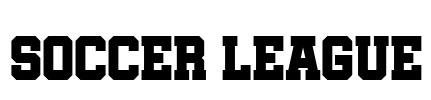 Soccer League Font Image