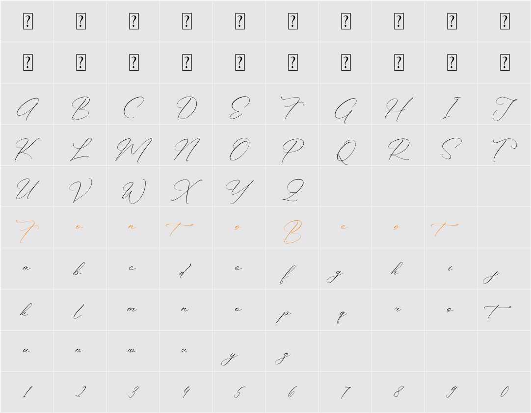 Anthellia Character Map