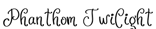 Phanthom Twilight Font Image