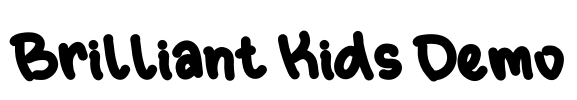 Brilliant Kids Demo Font Image