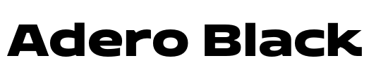 Adero Black Font Image