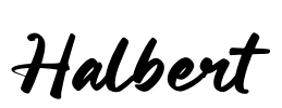 Halbert Font Image