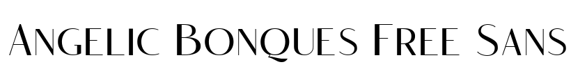 Angelic Bonques Free Sans Font Image